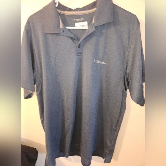 Columbia Other - Columbia Omni Mens Blue Polo Shirt Size L